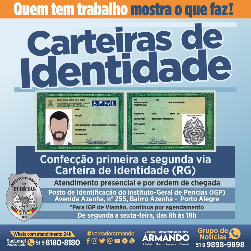 Segunda via da carteira de identidade pode ser encaminhada on-line – Santa  Maria